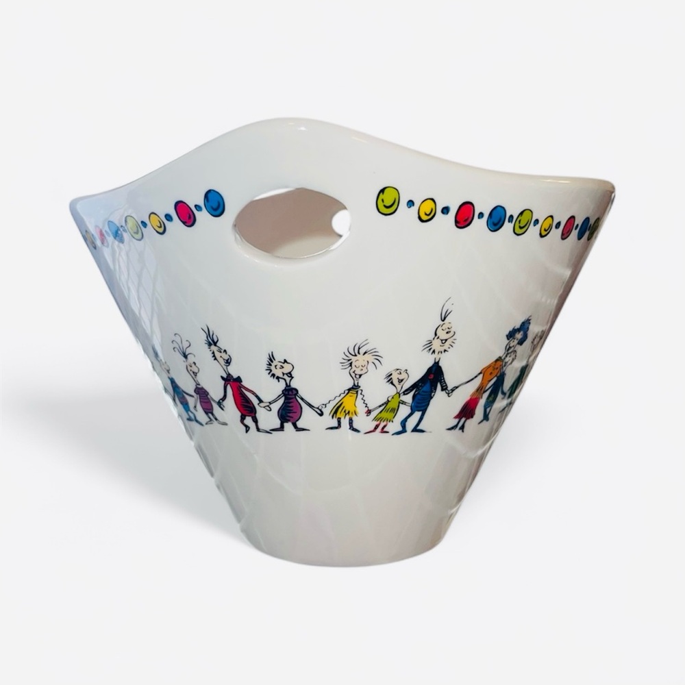 Dr Seuss Grinch Cindy Lou Christmas RAMEN Noodle BOWL -Wooden Chopsticks Missing - Picture 4 of 5